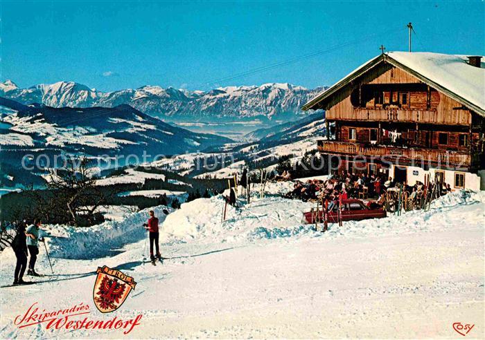 Westendorf Tirol Jausenstation Stimmlach am Nachsoellberg Skiparadies Alpenpanor