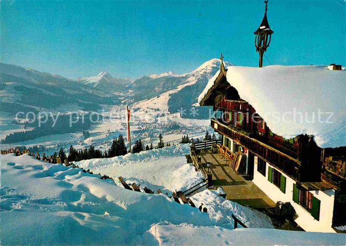 Kirchberg Tirol Winterpanorama Alpen Blick vom Filzerhof gegen Rettenstein und G