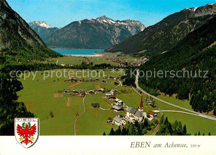 Eben Achensee Erholungsort Wallfahrtsort Karwendelgebirge Seekarspitze Fliegerau