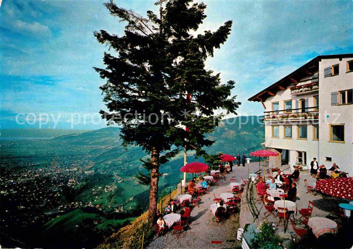 Dornbirn Vorarlberg Bergrestaurant Karren Terrasse Fernsicht