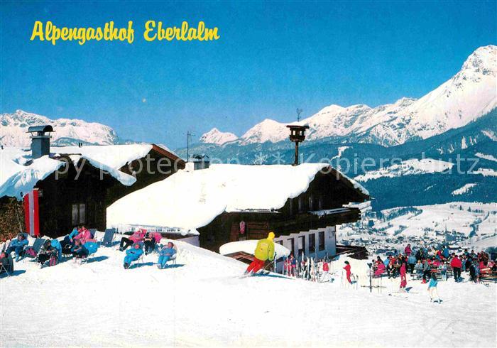 Maria Alm Steinernen Meer Alpengasthof Eberlalm Wintersportplatz Alpen