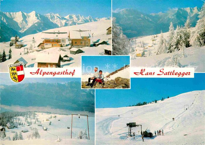 Greifenburg Emberger Alm Alpengasthof Wintersportplatz Alpen