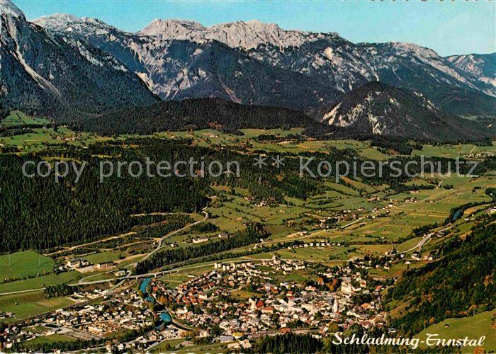 Schladming Obersteiermark Panorama Ennstal Dachsteinstrasse Alpen Fliegeraufnahm