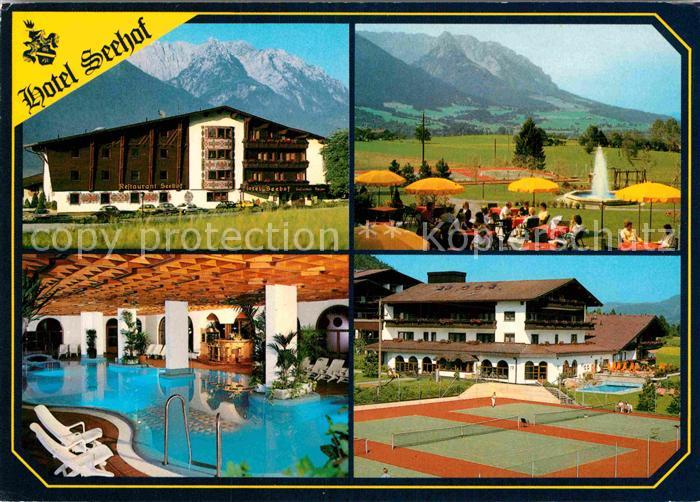 Walchsee Tirol Hotel Seehof Hallenbad Tennisplatz Alpen