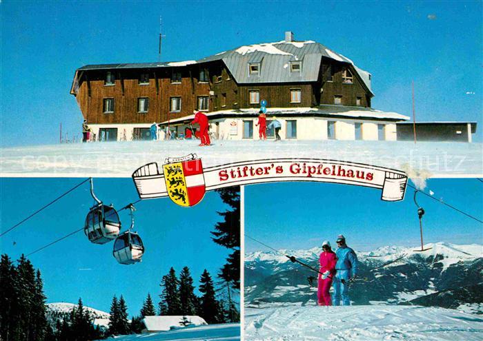 Sattendorf Stifters Gipfelhaus Gerlitzen Wintersportplatz Bergbahn Alpenpanorama