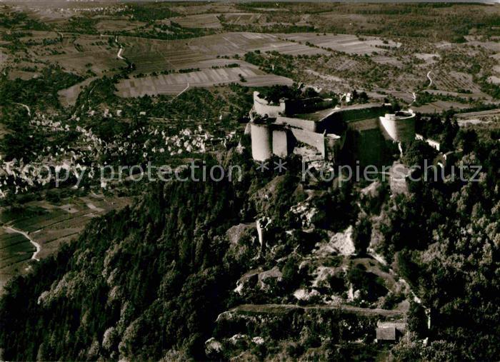Neuffen Burg Hohen Neuffen Fliegeraufnahme