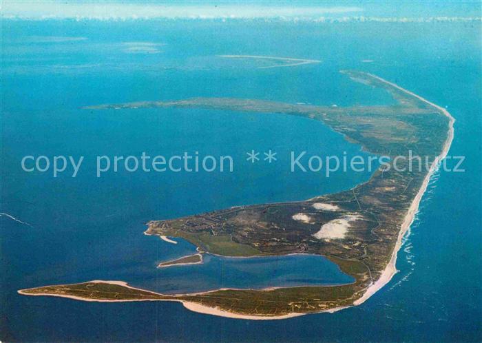Insel Sylt vom Norden gesehen Fliegeraufnahme