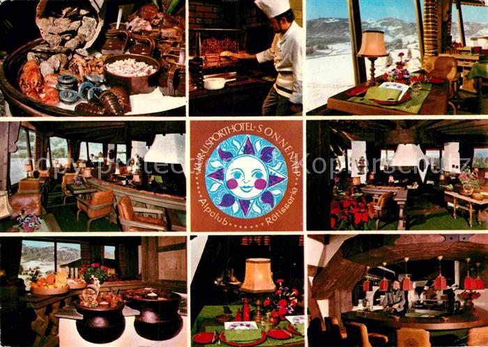 Sonthofen Oberallgaeu Kur und Sporthotel Sonnenalp Restaurant