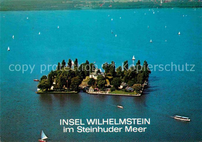 Insel Wilhelmstein im Steinhuder Meer Fliegeraufnahme