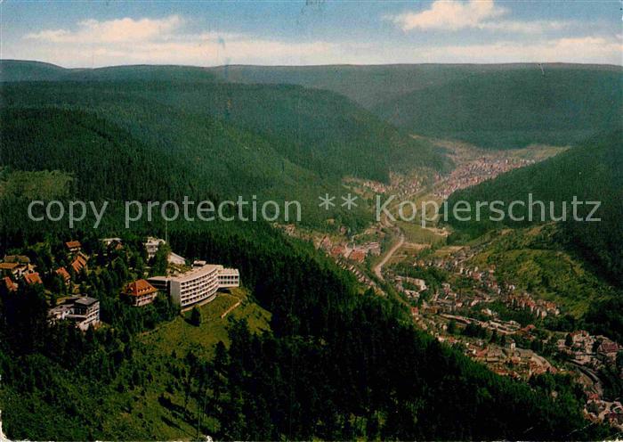Bad Wildbad Staatsbad im Schwarzwald Fliegeraufnahme