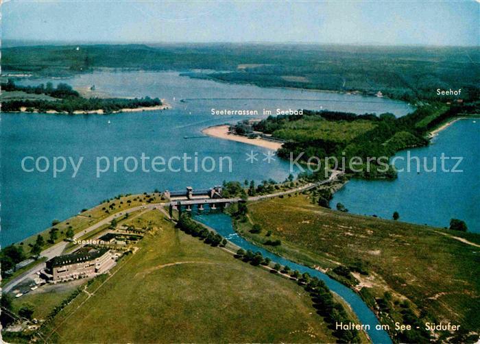 Haltern See Suedufer Haltener Stausee Fliegeraufnahme