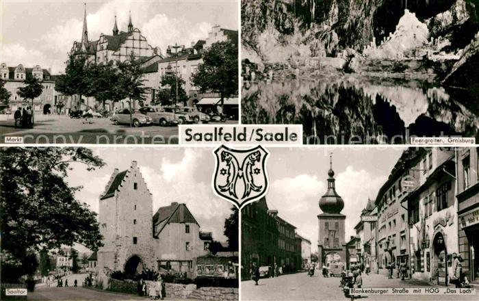 Saalfeld Saale Markt Saaltor Blankenburger Strasse Feengrotten