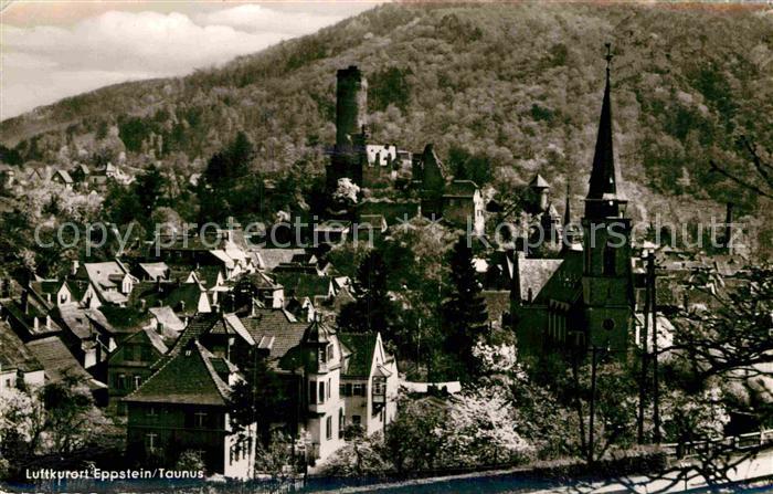 Eppstein Taunus Teilansicht mit Kirche