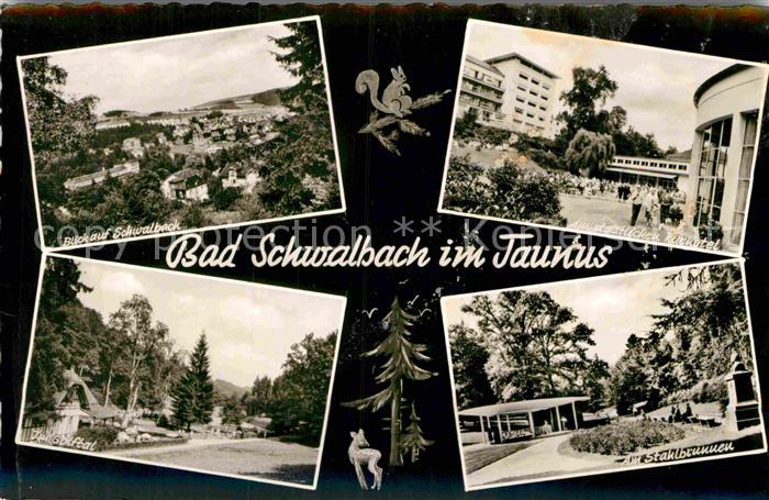 Bad Schwalbach Teilansicht Golftal Stadtbrunnen Kurhotel
