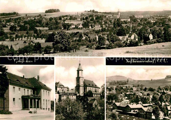 Seifhennersdorf Gesamtansicht Kirche Filmtheater