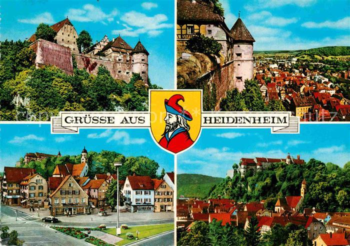 Heidenheim Brenz Burg Marktplatz Teilansicht