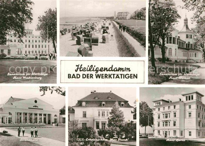Heiligendamm Ostseebad Sanatorium fuer Werktaetige Strandhalle Haus Berlin Stran