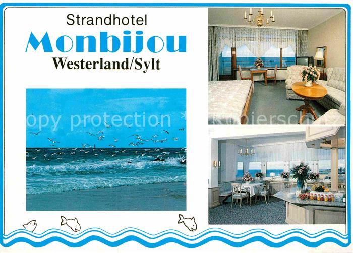 Westerland Sylt Strandhotel Monbiju Speiseraum Doppelzimmer Brandung