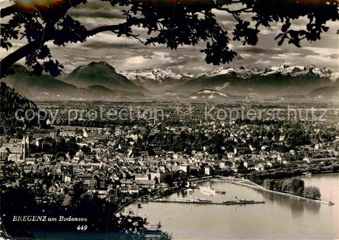 Bregenz Bodensee Fliegeraufnahme