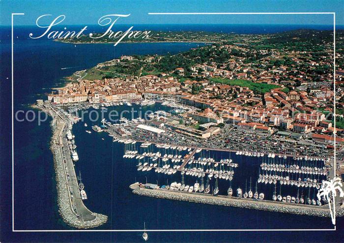 Saint Tropez Var Fliegeraufnahme Hafen