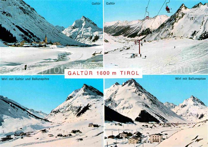Galtuer Tirol Teilansicht Ballunspitze Skilift