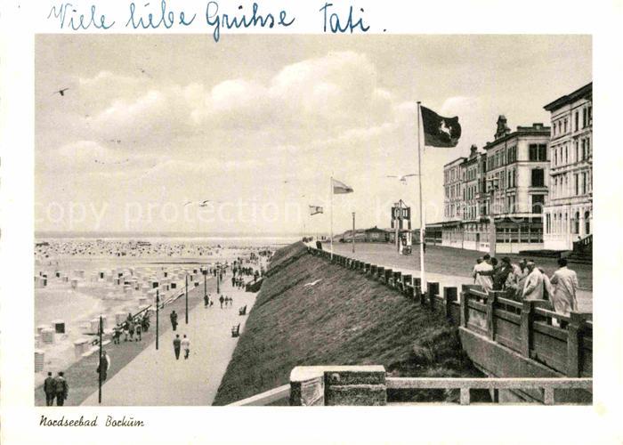 BORKUM Nordseebad Niedersachsen Strandpromenade