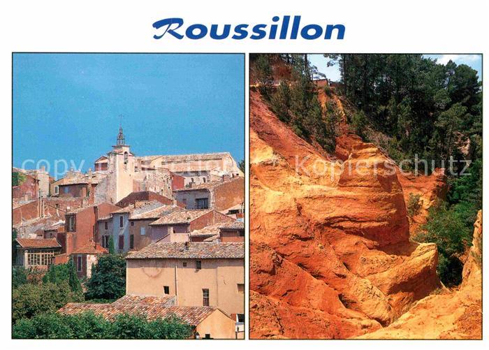 Roussillon Isere Altstadt Felsenansicht