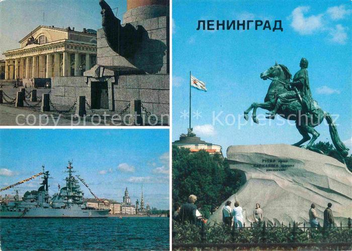 St Petersburg Leningrad Pert I Denkmal Aurora Boerse