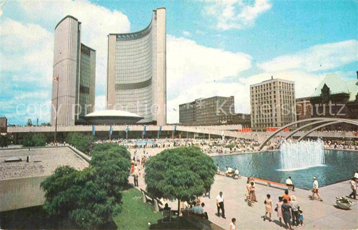 Toronto Canada The City Hall showing Nathan Phillips Square
