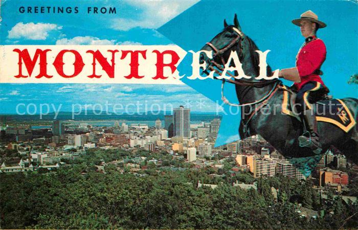 Montreal Quebec Panorama The Royal Canadian Mountes Police