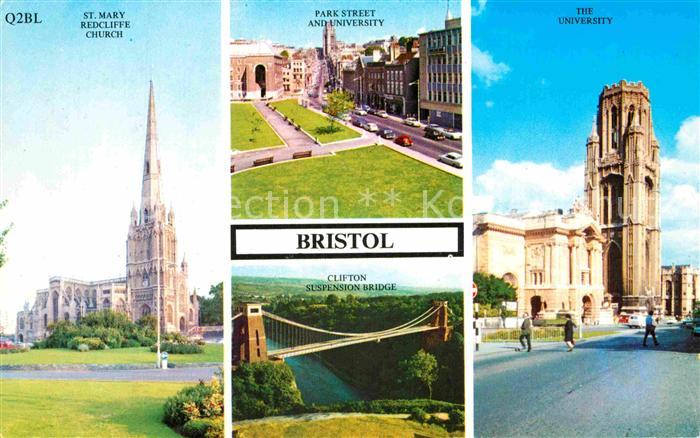 Bristol UK St Mary Redcliff Church University Park Street Clifton Suspension Bri