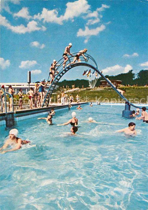 SAARBRueCKEN Saarland Schwarzenberg Bad Freibad Rutschbahn