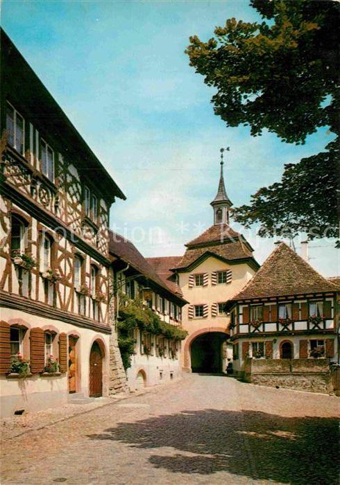 Burkheim Kaiserstuhl Gasthaus Pension Kreuz Post Fachwerkhaus Torbogen