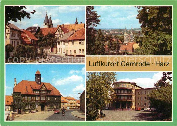 Gernrode Harz Spittelplatz Bad Suederode Rathaus FDGB Erholungsheim Fritz Hecker