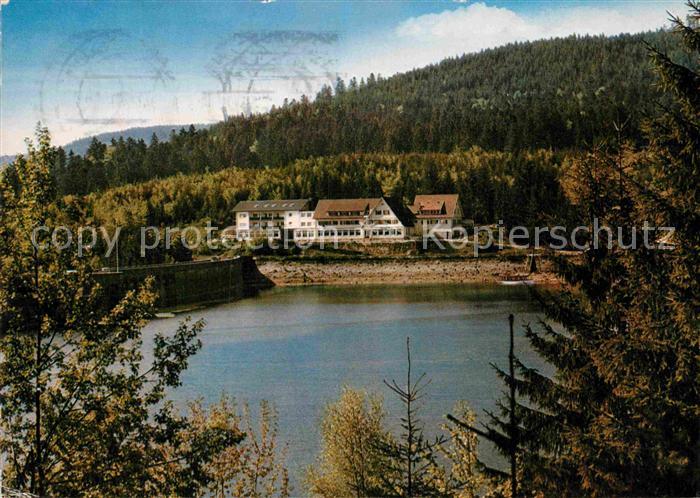 Schwarzenbachtalsperre Schwarzenbachhotel mit Hallenschwimmbad