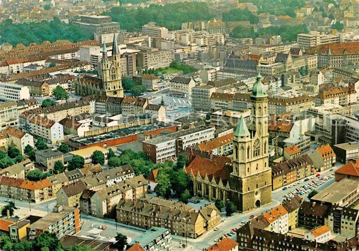 Braunschweig Fliegeraufnahme St Andreaskirche und Theater