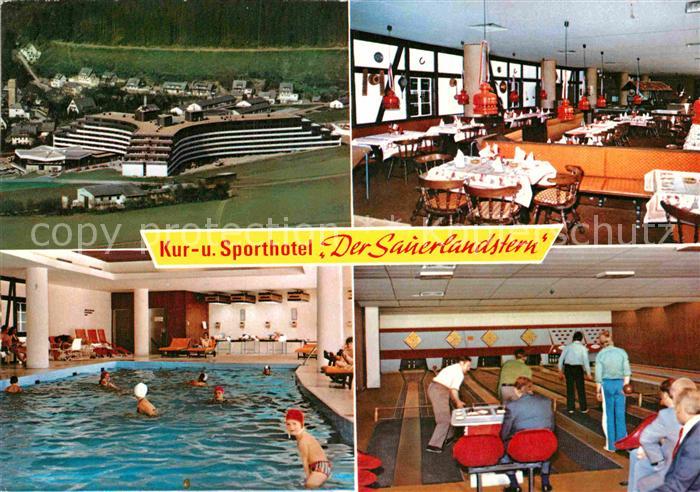 Willingen Sauerland Kur und Sporthotel Der Sauerlandstern Fliegeraufnahme Speise
