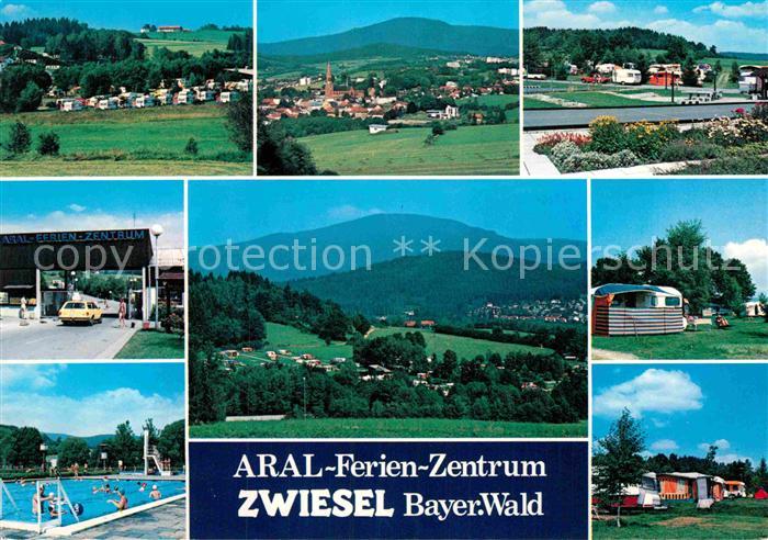 Zwiesel Niederbayern Panorama Schwimmbad Campingplatz