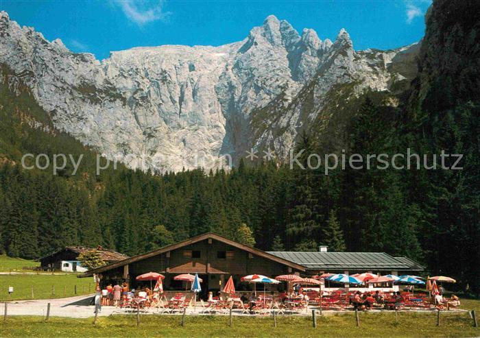 Berchtesgaden Scharitzkehl Alm mit Hohem Goell