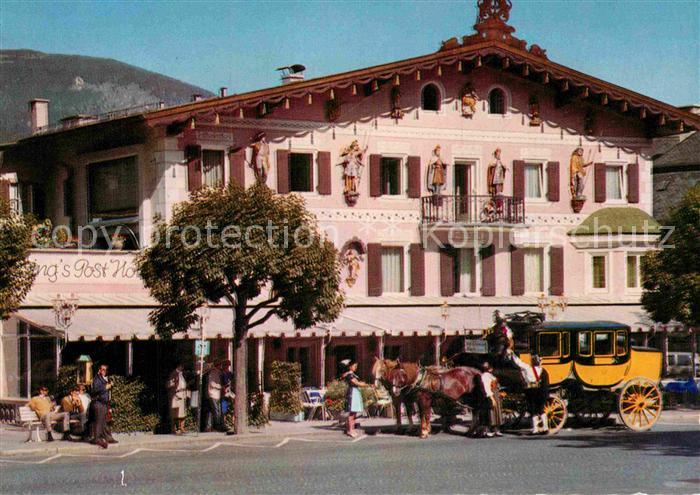GARMISCH-PARTENKIRCHEN Bayern Clausings Posthotel Postkutsche