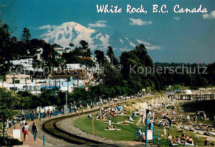 White Rock British Columbia with Mount Baker