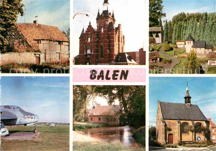 Balen Bauernhof Schloss Flugplatz Kirche