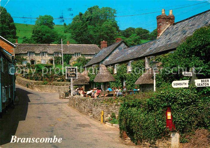Branscombe Devon Dorfmotiv
