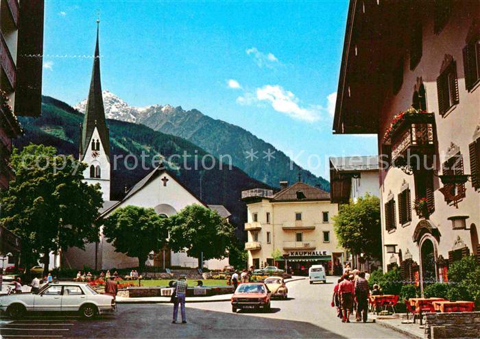 Mayrhofen Zillertal Ortsmotiv mit Kirche