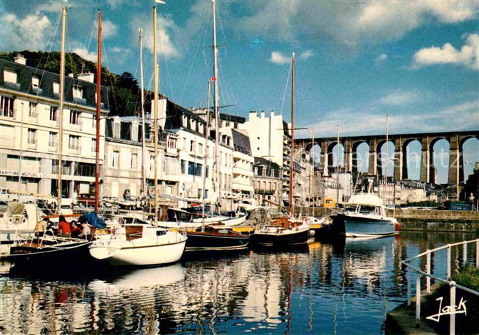 Morlaix Viaduc vu du port de plaisance