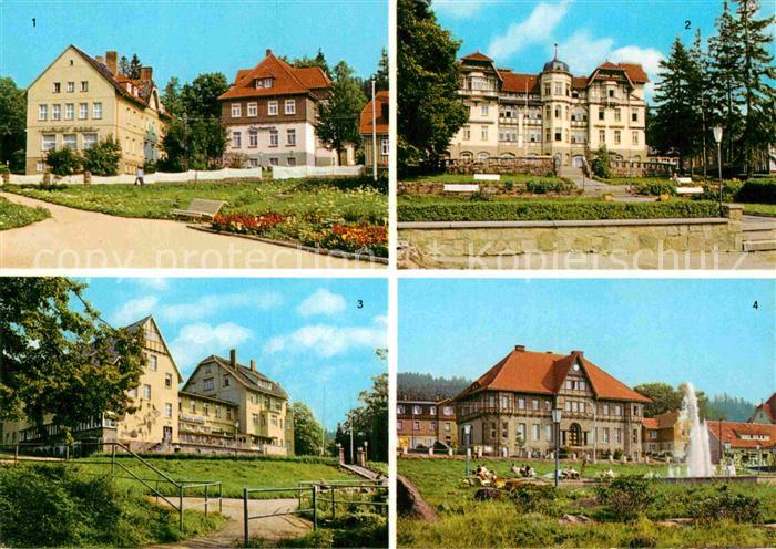 Schierke Harz Im Kurpark FDGB Erholungsheime Franz Mehring Hermann Gieseler