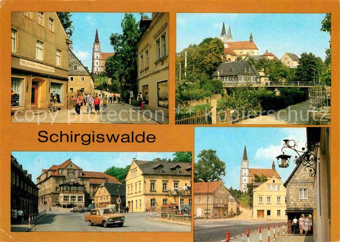 Schirgiswalde Obermarkt Teilansicht Ernst Thaelmann Strasse