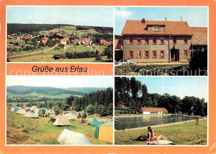 Erlau Thueringen uebersicht Konsum Gaststaette Campingplatz Waldbad