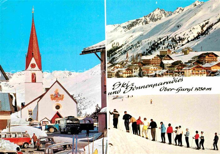 Obergurgl Soelden Tirol Schi und Sonnenparadies Hochgurgl Ortsansicht mit Kirche