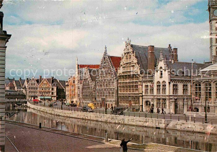 Gent Gand Flandre Graslei Quai aux Herbes Grasdamm